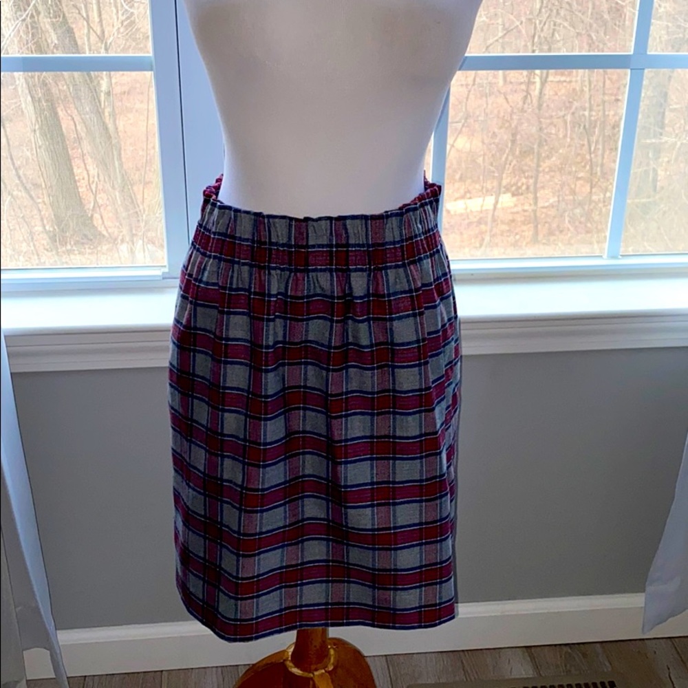 JCREW plaid skirt